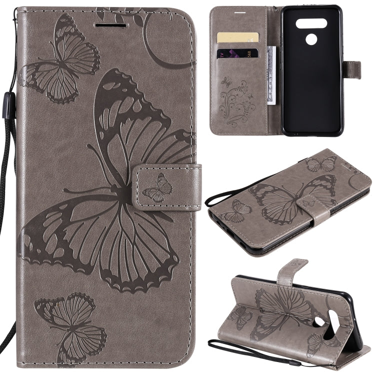 3D Butterfly Embossed Pattern Horizontal Flip Leather Case with Holder & Card Slot & Wallet & Lanyard, For iPhone 12 Pro Max, For LG K41S & K51S, For LG K51