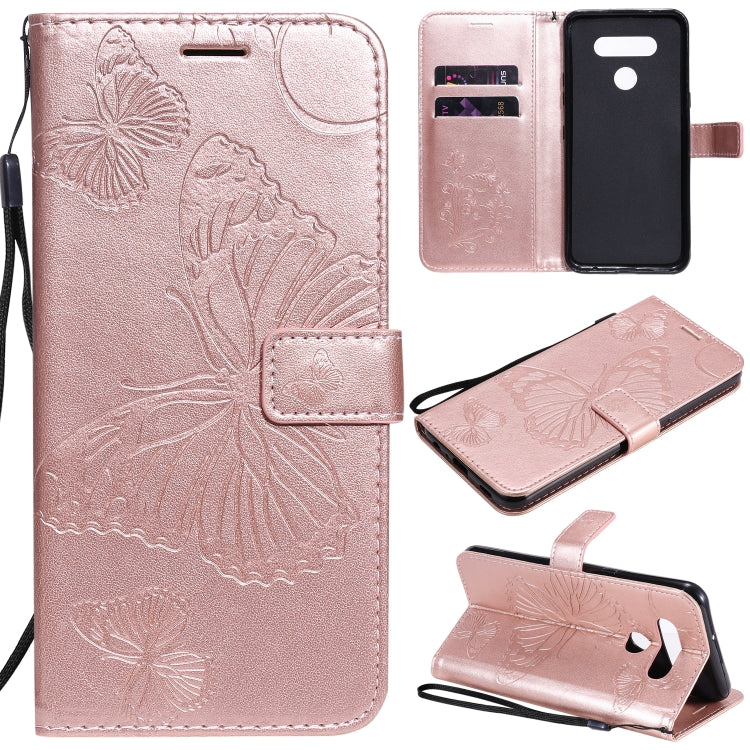 3D Butterfly Embossed Pattern Horizontal Flip Leather Case with Holder & Card Slot & Wallet & Lanyard, For iPhone 12 Pro Max, For LG K41S & K51S, For LG K51