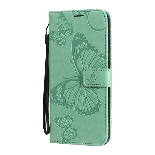Horizontal flip wallet case featuring raised butterfly pattern for LG Stylo 6