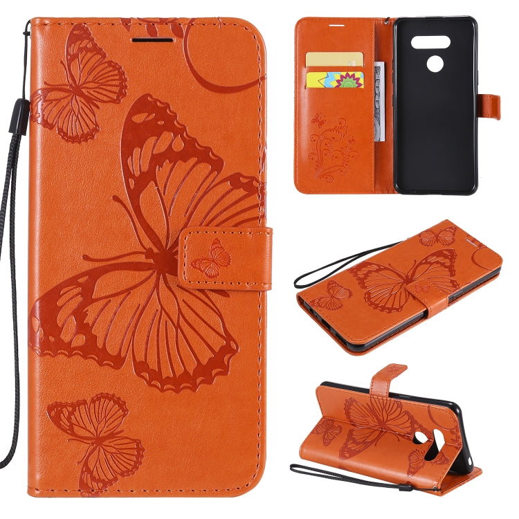 3D Butterfly Embossed Pattern Horizontal Flip Leather Case with Holder & Card Slot & Wallet & Lanyard, For LG K61, For LG Stylo 6, For LG K50S