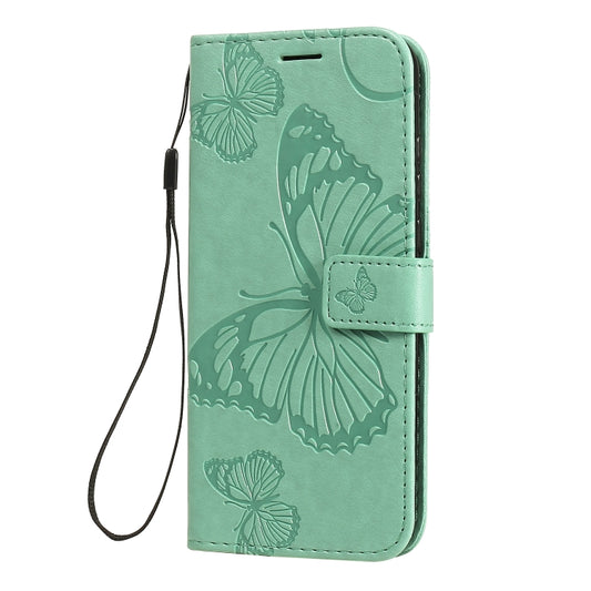 Detailed butterfly embossing pattern on premium leather Moto E6s protective case