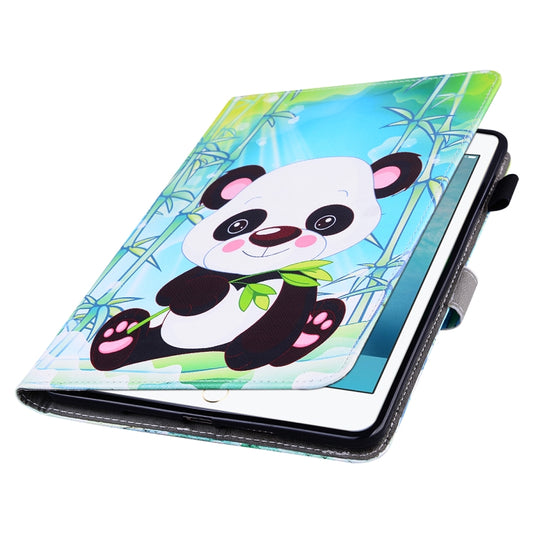 Fire HD 8 2017 tablet in horizontal leather case displaying built-in stand viewing angle