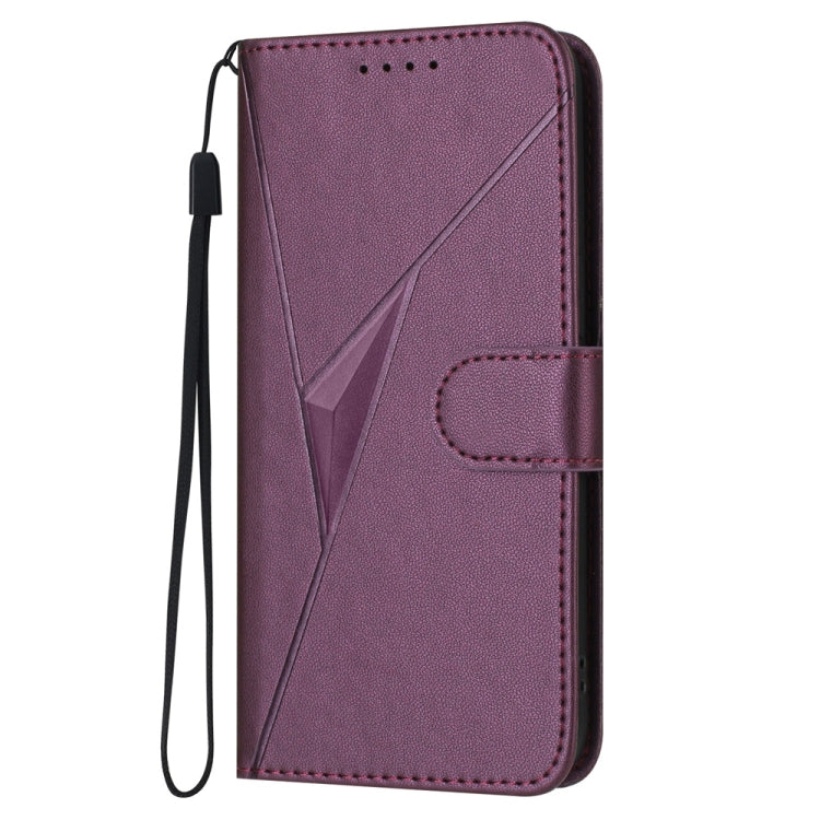 Triangle Pattern Buckle Clasp Leather Phone Case, For iPhone 15 Pro Max, For iPhone 15 Pro, For iPhone 15 Plus