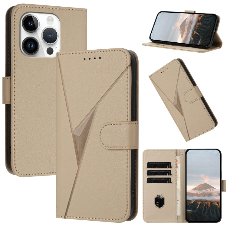 Triangle Pattern Buckle Clasp Leather Phone Case, For iPhone 14 Pro, For iPhone 14 Pro Max, For iPhone 7 / 8 / SE 2022