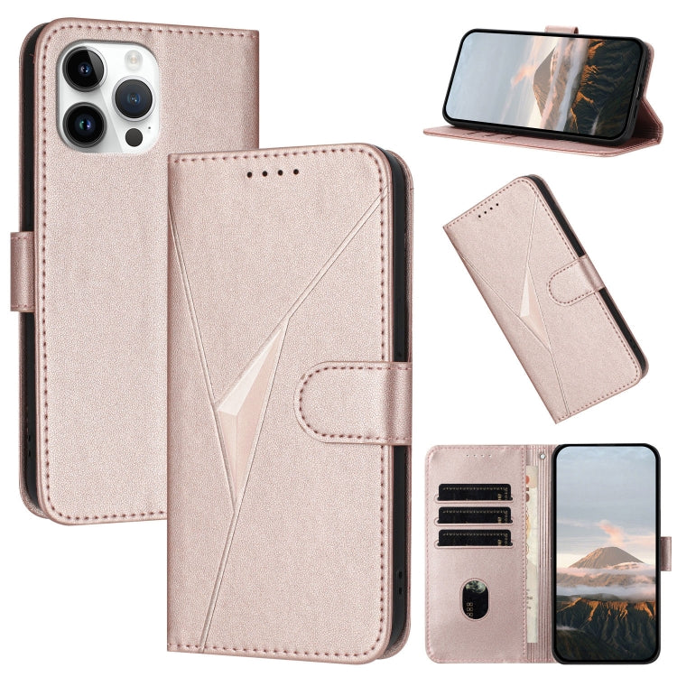 Triangle Pattern Buckle Clasp Leather Phone Case, For iPhone 13 Pro Max, For iPhone 13 Pro, For iPhone 13