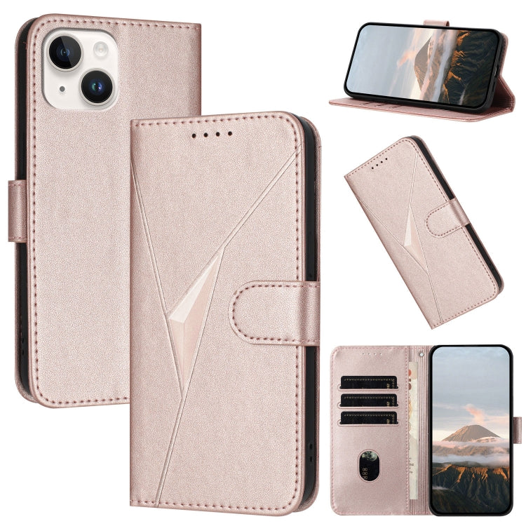 Triangle Pattern Buckle Clasp Leather Phone Case, For iPhone 13 Pro Max, For iPhone 13 Pro, For iPhone 13