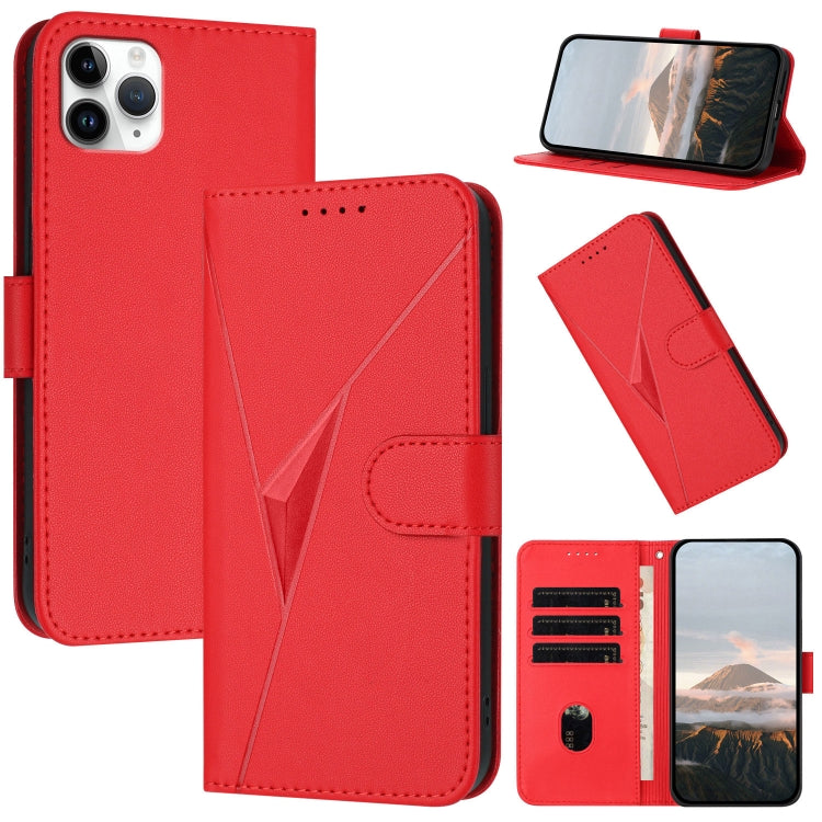 Triangle Pattern Buckle Clasp Leather Phone Case, For iPhone 12 mini, For iPhone 11 Pro Max, For iPhone 11