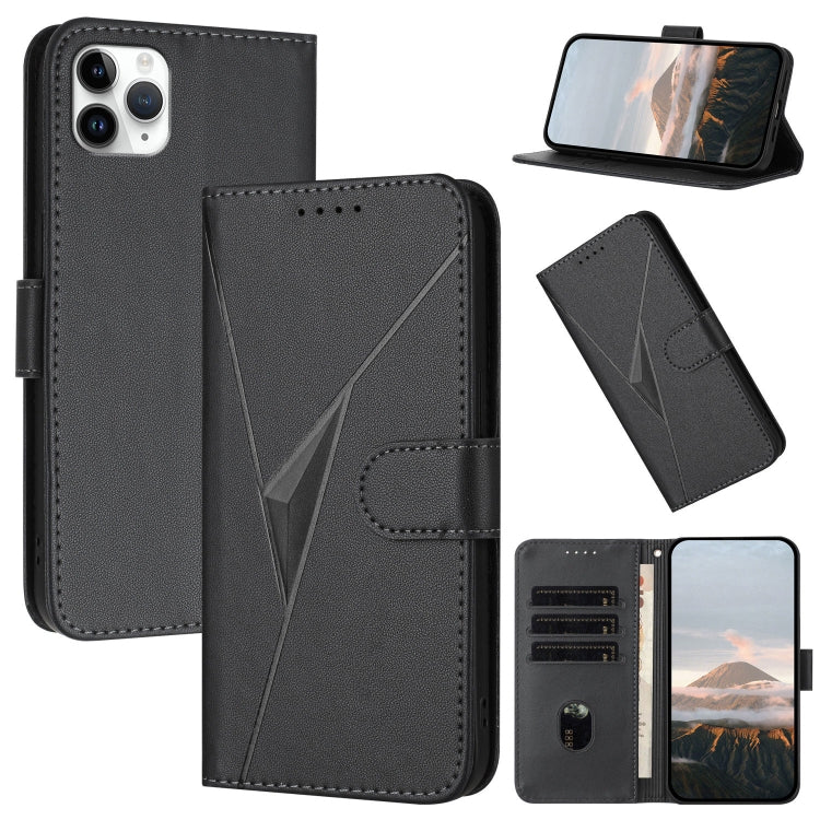 Triangle Pattern Buckle Clasp Leather Phone Case, For iPhone 12 mini, For iPhone 11 Pro Max, For iPhone 11