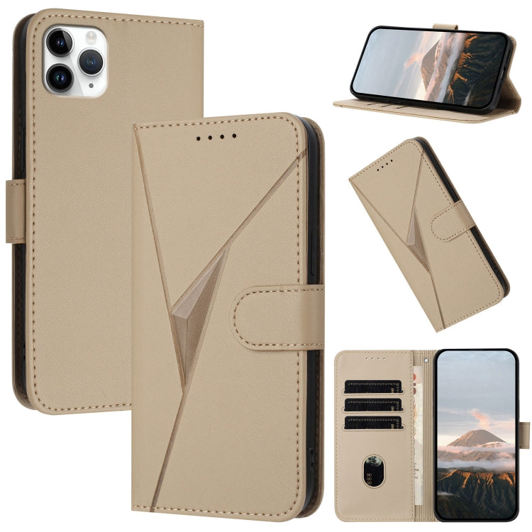Triangle Pattern Buckle Clasp Leather Phone Case, For iPhone 12 mini, For iPhone 11 Pro Max, For iPhone 11