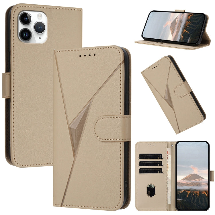 Triangle Pattern Buckle Clasp Leather Phone Case, For iPhone 11 Pro, For iPhone X / XS, For iPhone XR