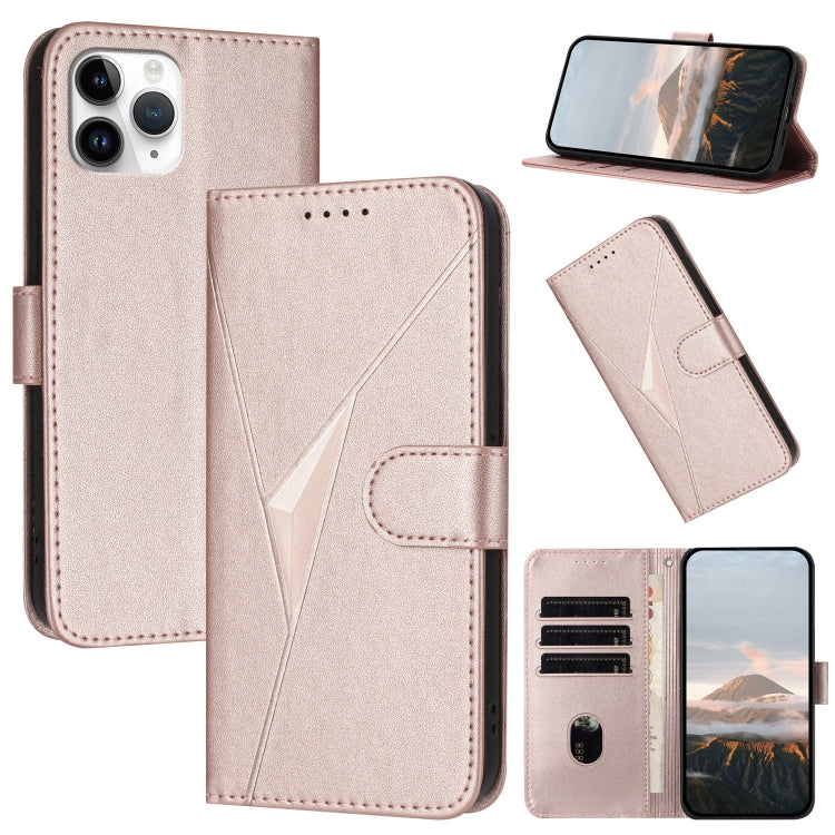 Triangle Pattern Buckle Clasp Leather Phone Case, For iPhone 11 Pro, For iPhone X / XS, For iPhone XR