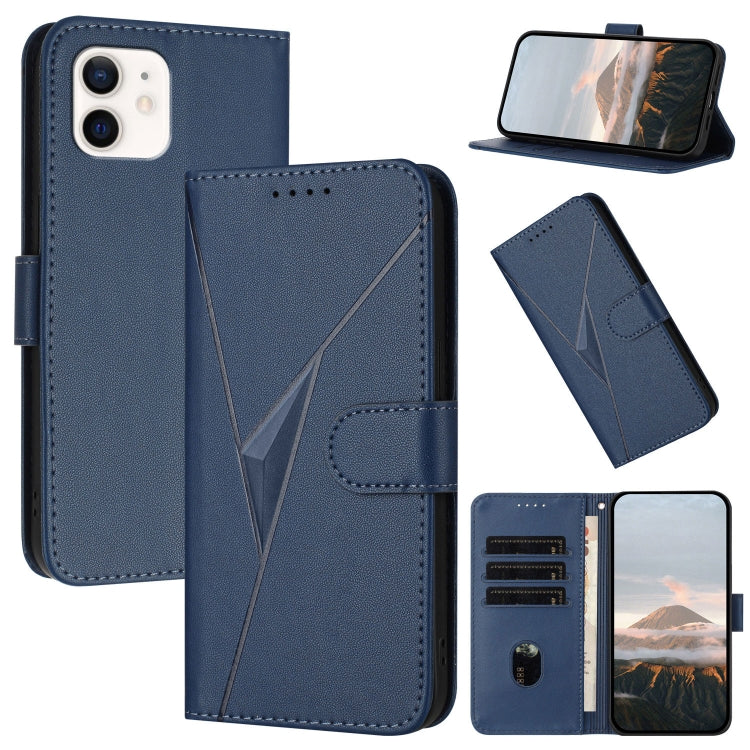 Triangle Pattern Buckle Clasp Leather Phone Case, For iPhone 12 mini, For iPhone 11 Pro Max, For iPhone 11