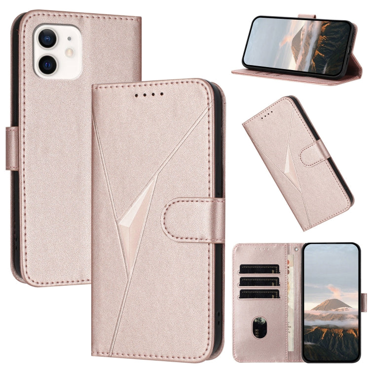 Triangle Pattern Buckle Clasp Leather Phone Case, For iPhone 12 mini, For iPhone 11 Pro Max, For iPhone 11