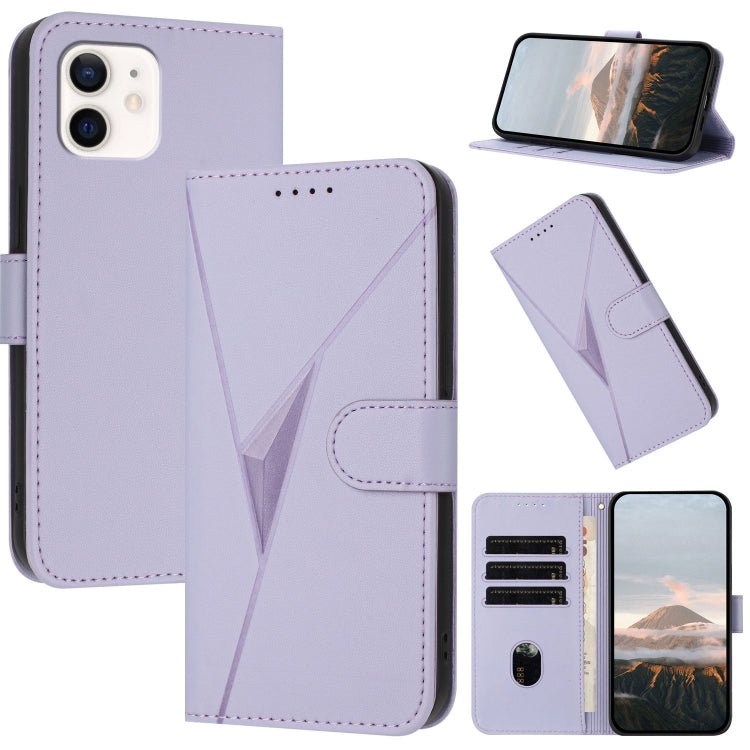 Triangle Pattern Buckle Clasp Leather Phone Case, For iPhone 12 mini, For iPhone 11 Pro Max, For iPhone 11