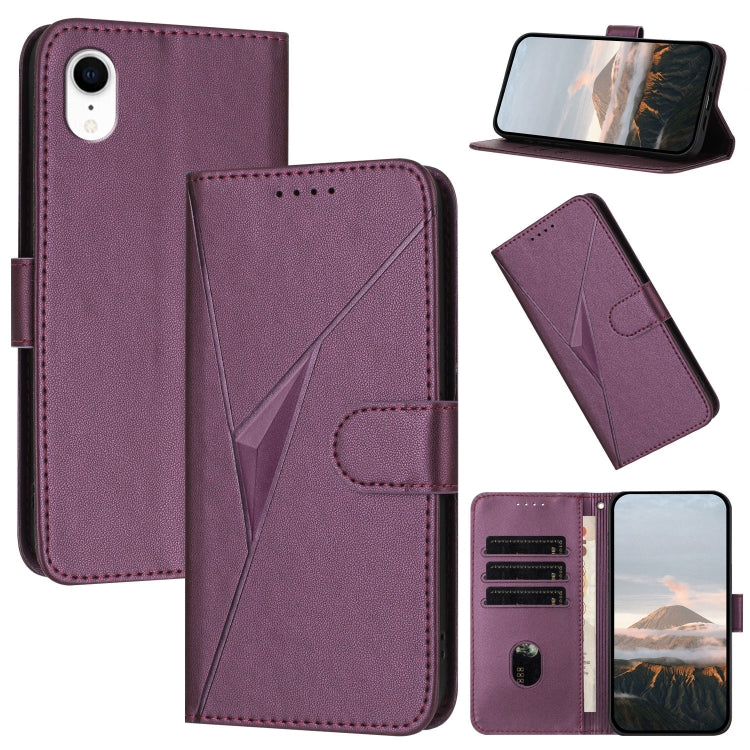 Triangle Pattern Buckle Clasp Leather Phone Case, For iPhone 11 Pro, For iPhone X / XS, For iPhone XR