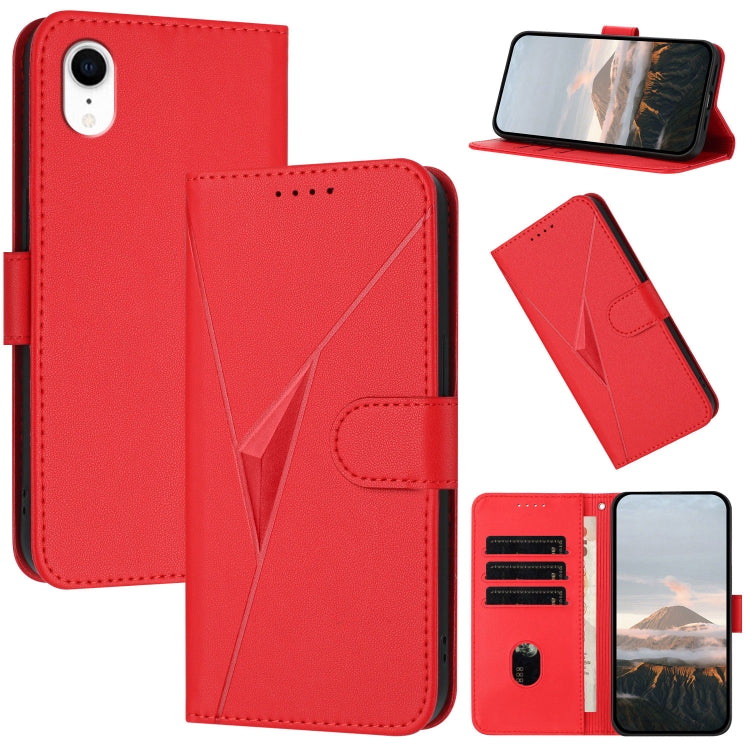 Triangle Pattern Buckle Clasp Leather Phone Case, For iPhone 11 Pro, For iPhone X / XS, For iPhone XR