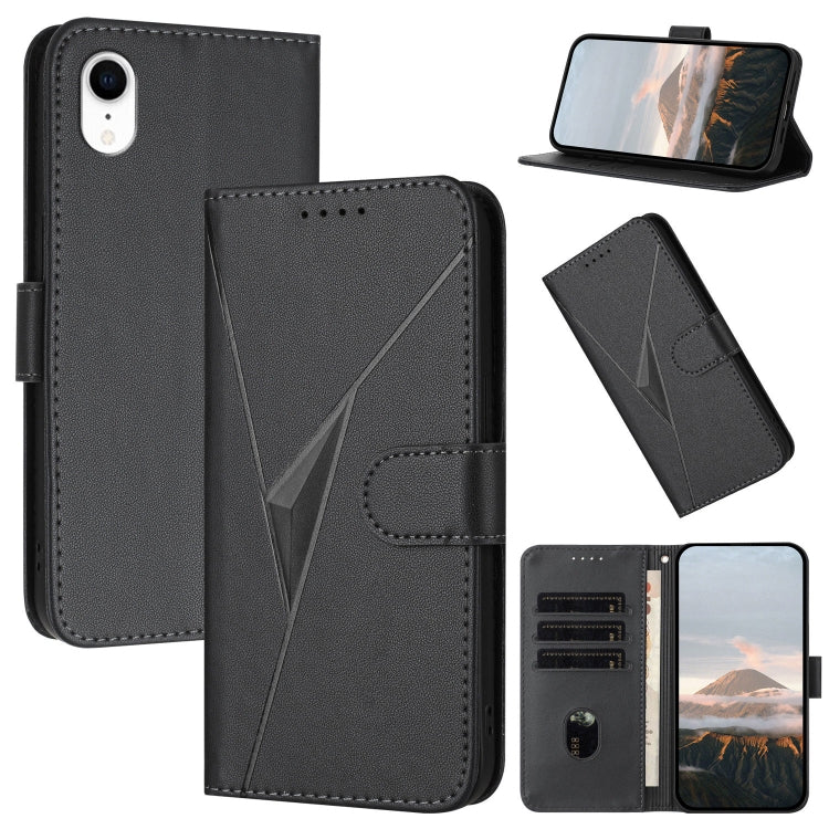 Triangle Pattern Buckle Clasp Leather Phone Case, For iPhone 11 Pro, For iPhone X / XS, For iPhone XR