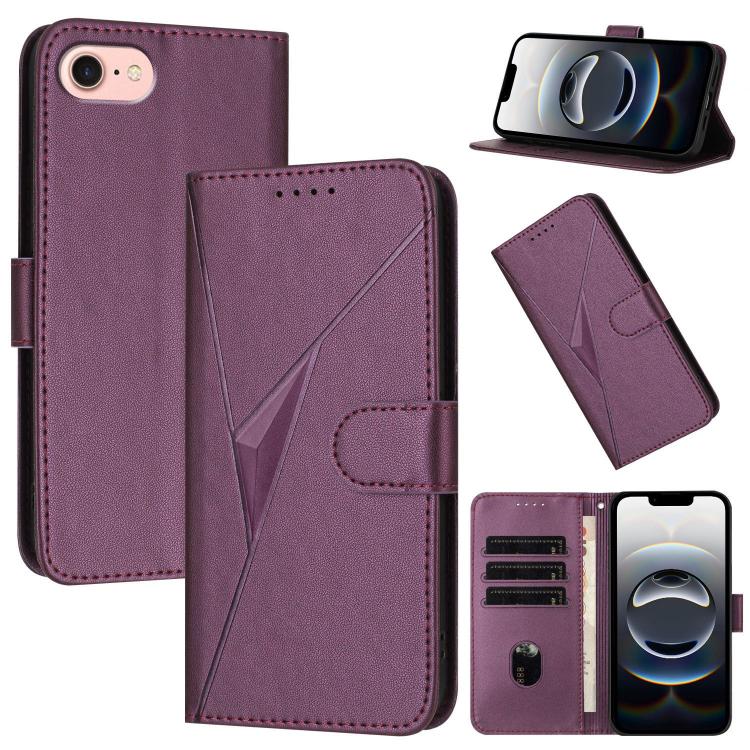 Triangle Pattern Buckle Clasp Leather Phone Case, For iPhone 17 Air, iPhone 16e, For iPhone 16 Pro Max