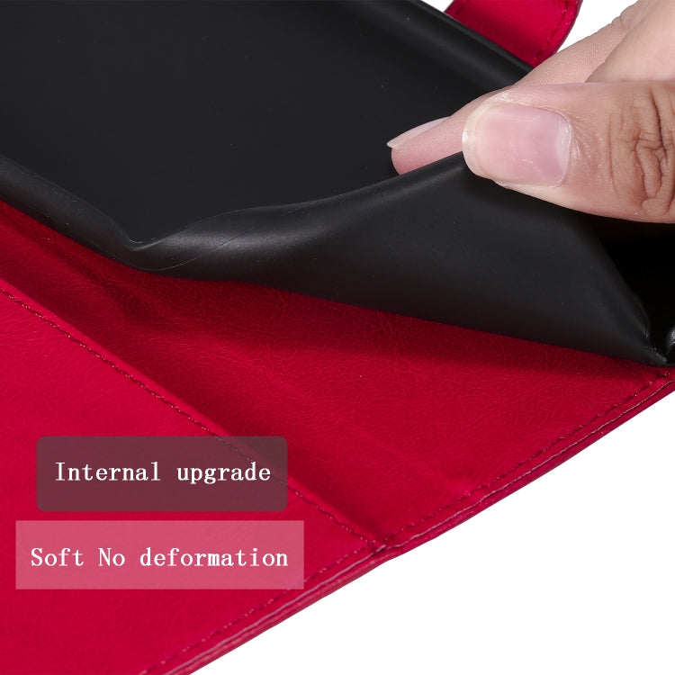 Solid Color Horizontal Flip Protective Leather Case with Holder & Card Slots & Wallet & Photo Frame & Lanyard