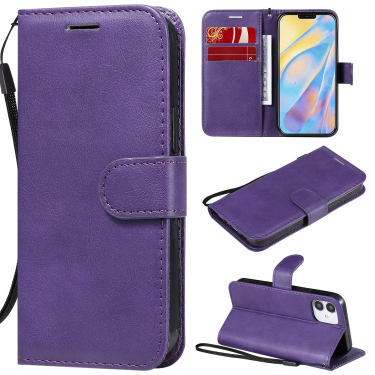 Solid Color Horizontal Flip Protective Leather Case with Holder & Card Slots & Wallet & Photo Frame & Lanyard