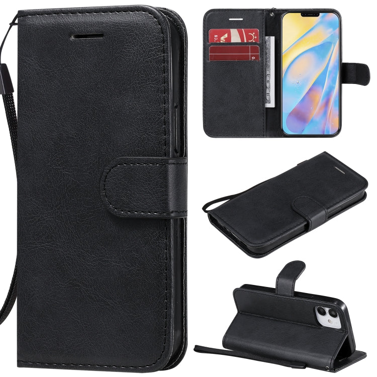 Solid Color Horizontal Flip Protective Leather Case with Holder & Card Slots & Wallet & Photo Frame & Lanyard
