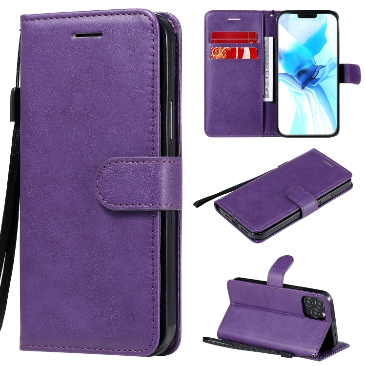 Solid Color Horizontal Flip Protective Leather Case with Holder & Card Slots & Wallet & Photo Frame & Lanyard