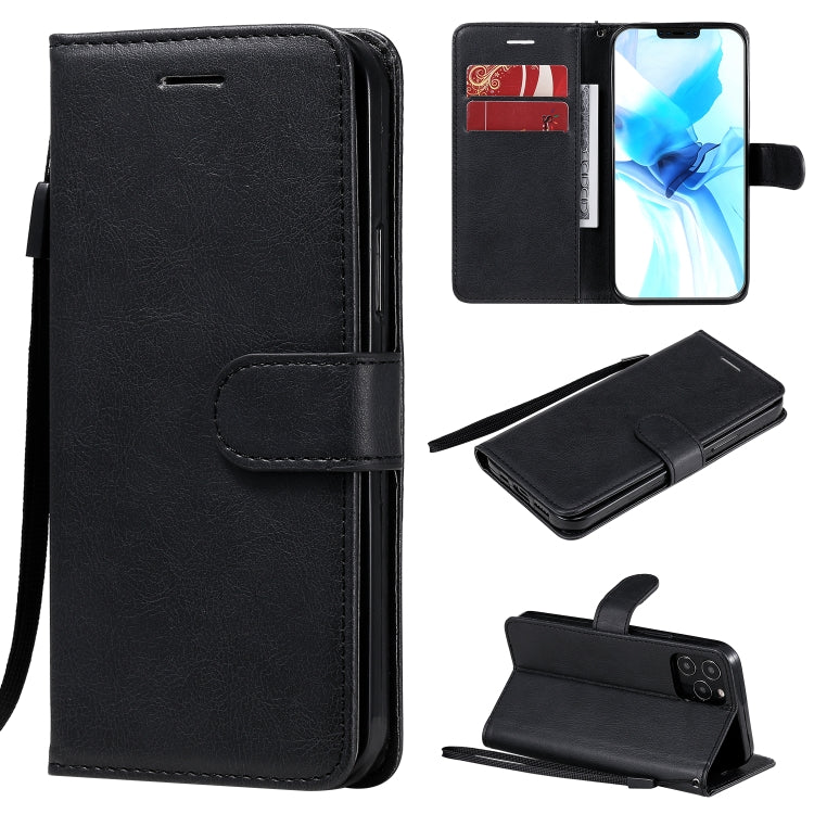 Solid Color Horizontal Flip Protective Leather Case with Holder & Card Slots & Wallet & Photo Frame & Lanyard