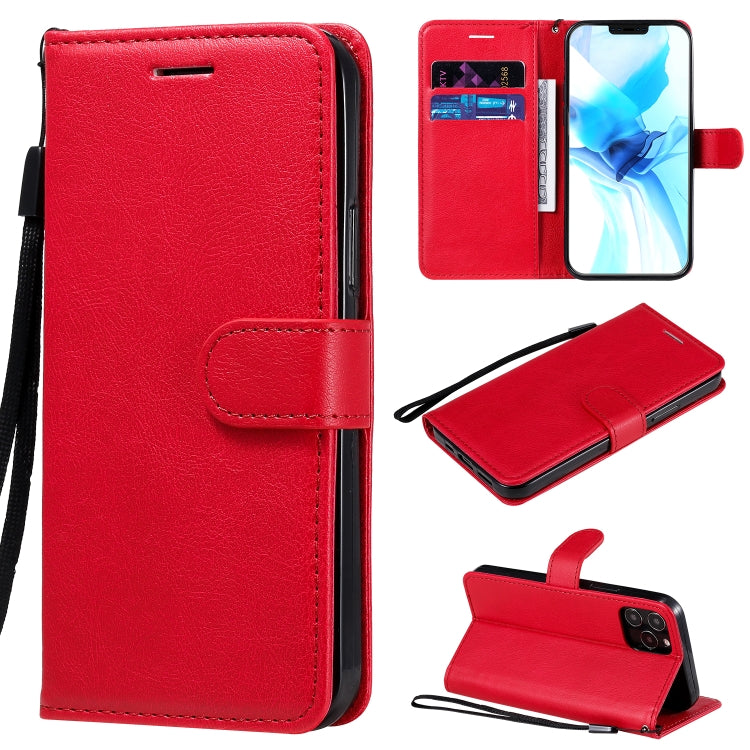Solid Color Horizontal Flip Protective Leather Case with Holder & Card Slots & Wallet & Photo Frame & Lanyard