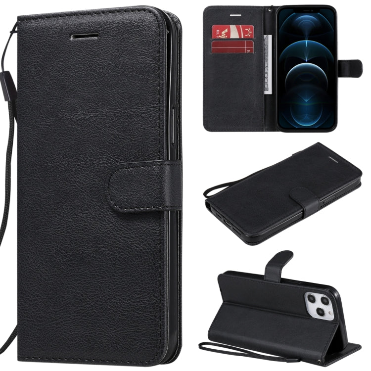 Solid Color Horizontal Flip Protective Leather Case with Holder & Card Slots & Wallet & Photo Frame & Lanyard