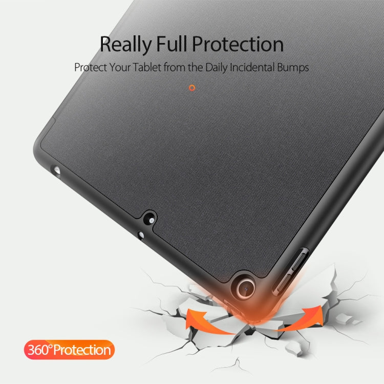 DUX DUCIS Domo Series Horizontal Flip Magnetic PU Leather Case with Three-folding Holder & Pen Slot, For iPad 9.7 inch(2017)/9.7 inch(2018)/iPad 6