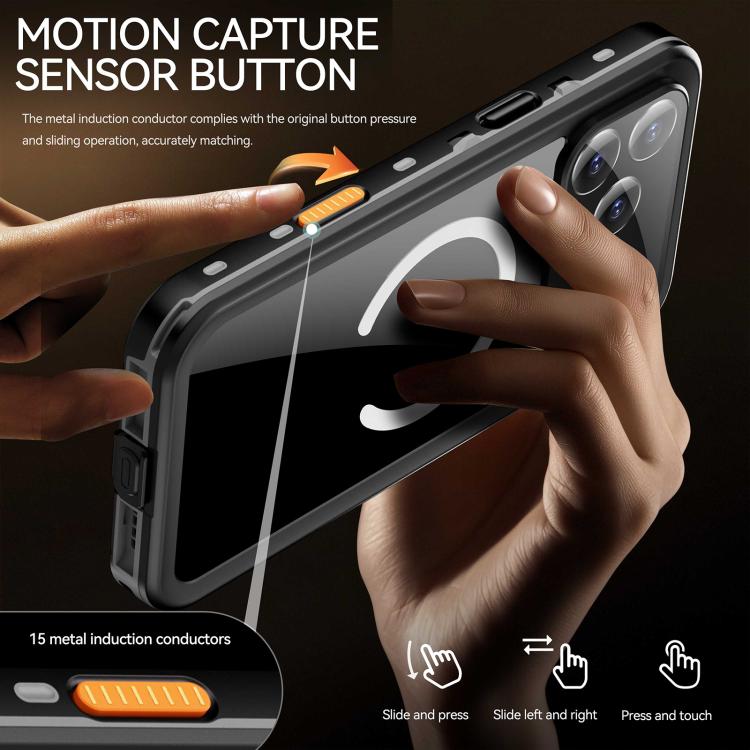 RedPepper Transparent Dot IP68 Waterproof Triple-proof MagSafe Phone Case, For iPhone 17 Pro Max, For iPhone 17 Pro, For iPhone 17, For iPhone 17 Air, For iPhone 16 Pro Max, For iPhone 16 Pro, For iPhone 16 Plus, For iPhone 16