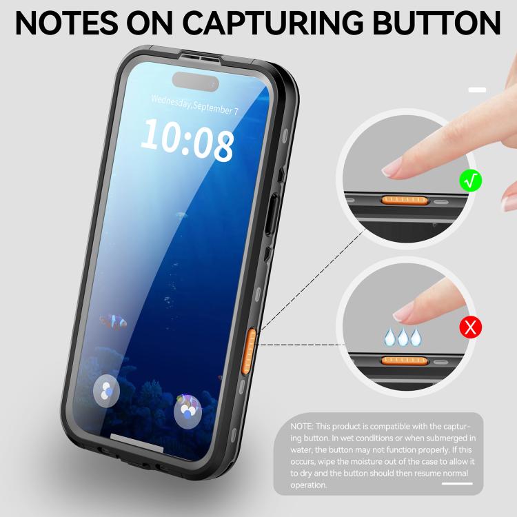 RedPepper Transparent Dot IP68 Waterproof Triple-proof MagSafe Phone Case, For iPhone 17 Pro Max, For iPhone 17 Pro, For iPhone 17, For iPhone 17 Air, For iPhone 16 Pro Max, For iPhone 16 Pro, For iPhone 16 Plus, For iPhone 16