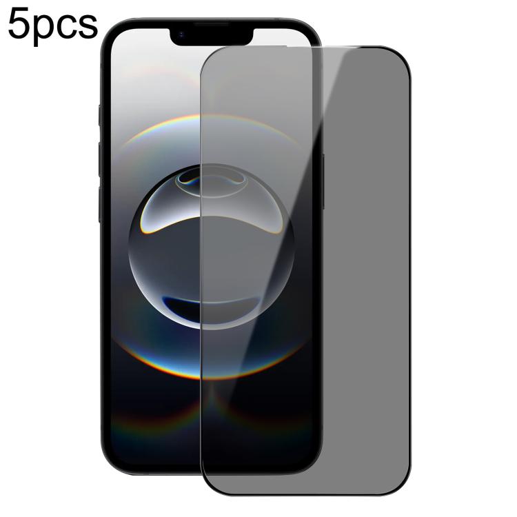 5pcs DUX DUCIS 0.33mm 9H High Aluminum Anti-spy HD Tempered Glass Film, For iPhone 17 Pro Max, For iPhone 17 Pro, For iPhone 17, For iPhone 17 Air, iPhone 16e, For iPhone 16 Pro Max, For iPhone 16 Pro, For iPhone 16 Plus, For iPhone 16