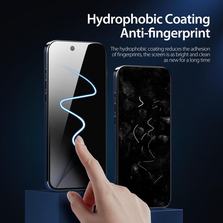 5pcs DUX DUCIS 0.33mm 9H High Aluminum Anti-spy HD Tempered Glass Film, For iPhone 17 Pro Max, For iPhone 17 Pro, For iPhone 17, For iPhone 17 Air, iPhone 16e, For iPhone 16 Pro Max, For iPhone 16 Pro, For iPhone 16 Plus, For iPhone 16