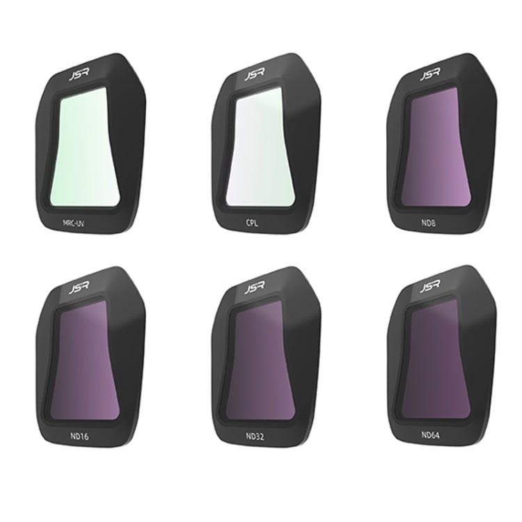 For DJI Air 3S JSR CB Series Drone Lens Filter, UV, CPL, ND8, ND16, ND32, ND64, ND8PL, ND16PL, ND32PL, ND64PL, NIGHT, STAR, Streak Drawing Blue, Adjustable CPL, 3 in 1 ND8/32/64, 4 in 1 CPL ND8/32/64, 4 in 1 ND8-64PL, 6 in 1 ND8-64 CPL STAR            ...