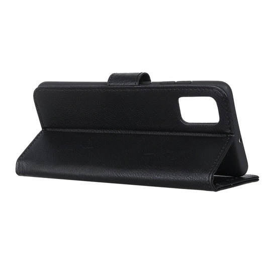 Stand holder feature on cowhide leather Galaxy S20 FE horizontal flip case