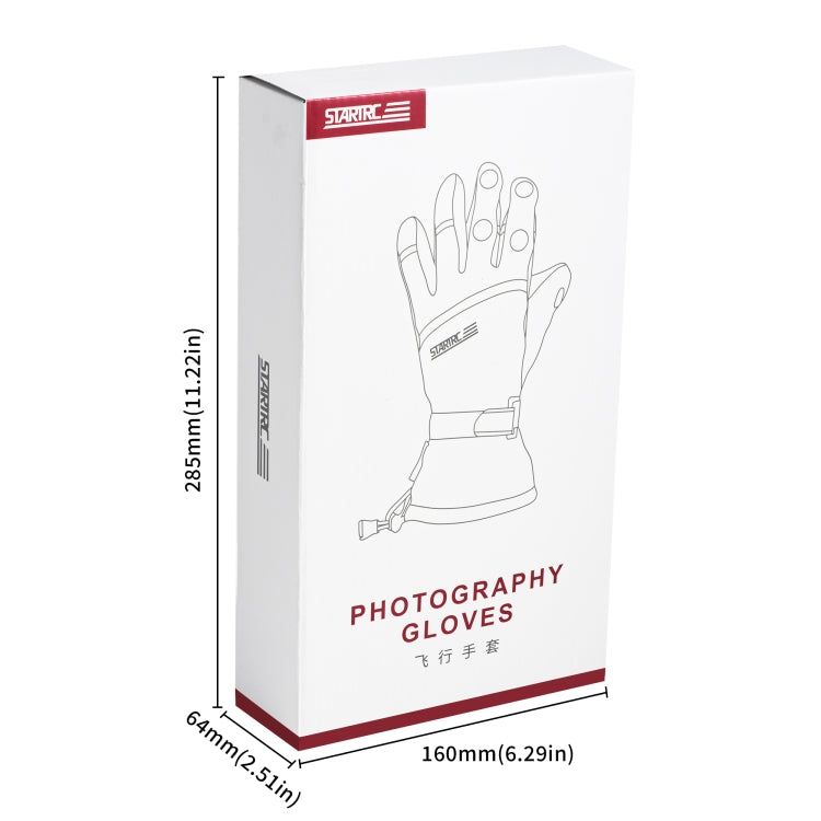 STARTRC Universal Drone Remote Control Photography Gloves Winter Warm Gloves, L, XL