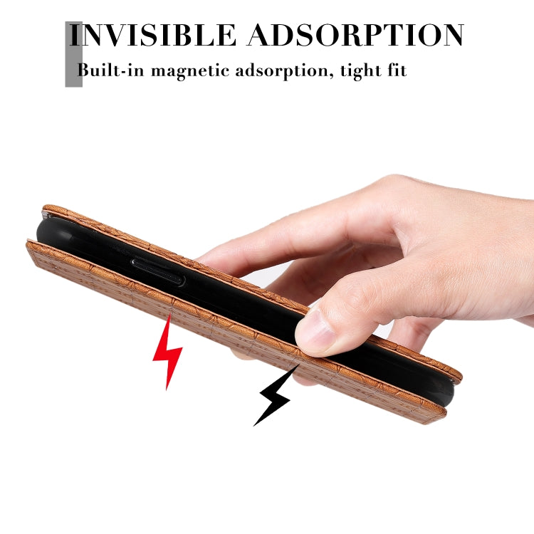 Lucky Flowers Embossing Pattern Magnetic Horizontal Flip Leather Case with Holder & Card Slots