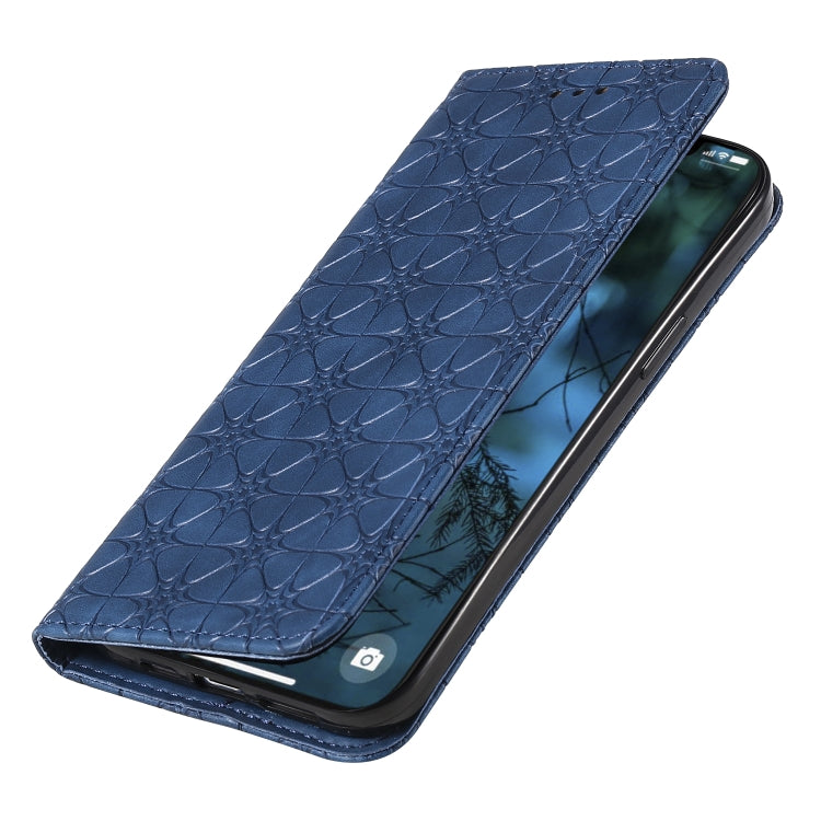 Lucky Flowers Embossing Pattern Magnetic Horizontal Flip Leather Case with Holder & Card Slots