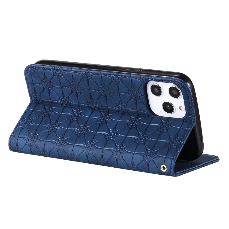 Lucky Flowers Embossing Pattern Magnetic Horizontal Flip Leather Case with Holder & Card Slots