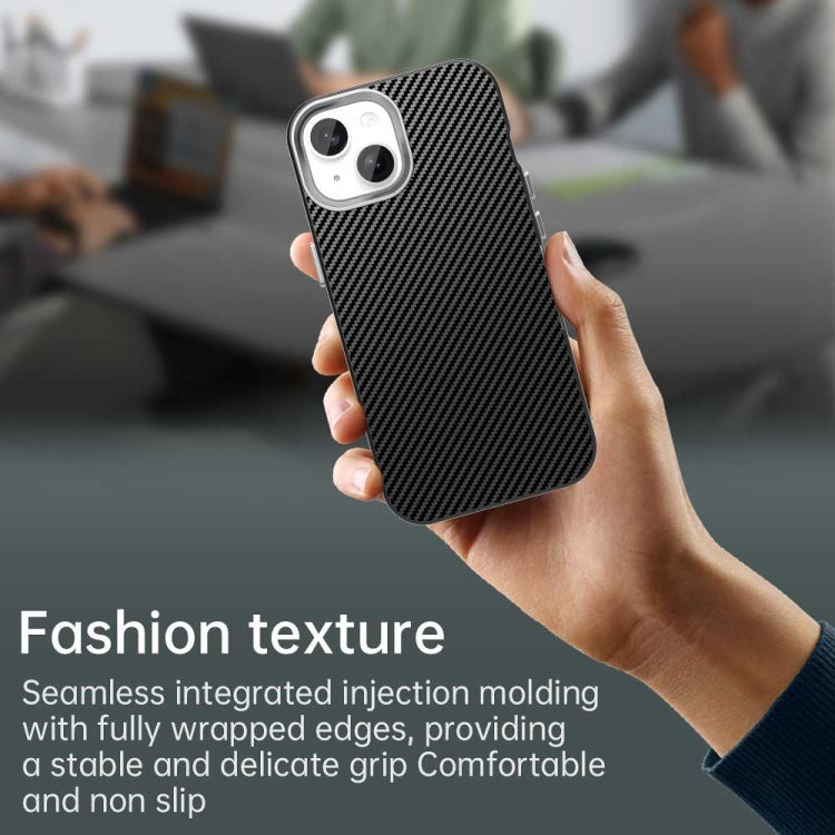 Carbon Fiber Series IMD Phone Case, For iPhone 15 Pro, For iPhone 15 Plus, For iPhone 15, For iPhone 14 Plus, For iPhone 14, For iPhone 14 Pro