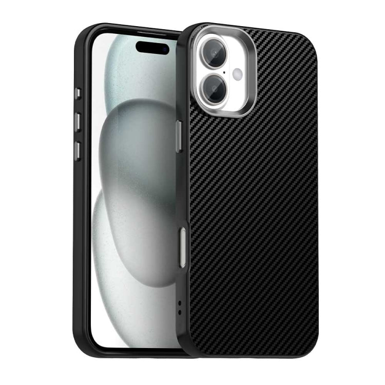 Carbon Fiber Series IMD Phone Case, For iPhone 16e, For iPhone 16 Pro Max, For iPhone 16 Pro, For iPhone 16 Plus, For iPhone 16, For iPhone 15 Pro Max