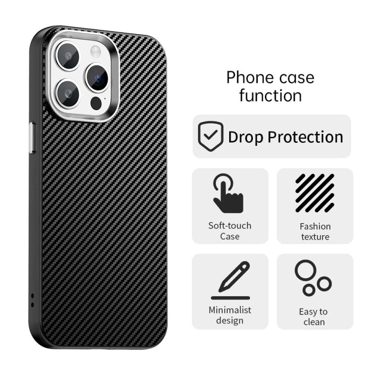 Carbon Fiber Series IMD Phone Case, For iPhone 15 Pro, For iPhone 15 Plus, For iPhone 15, For iPhone 14 Plus, For iPhone 14, For iPhone 14 Pro