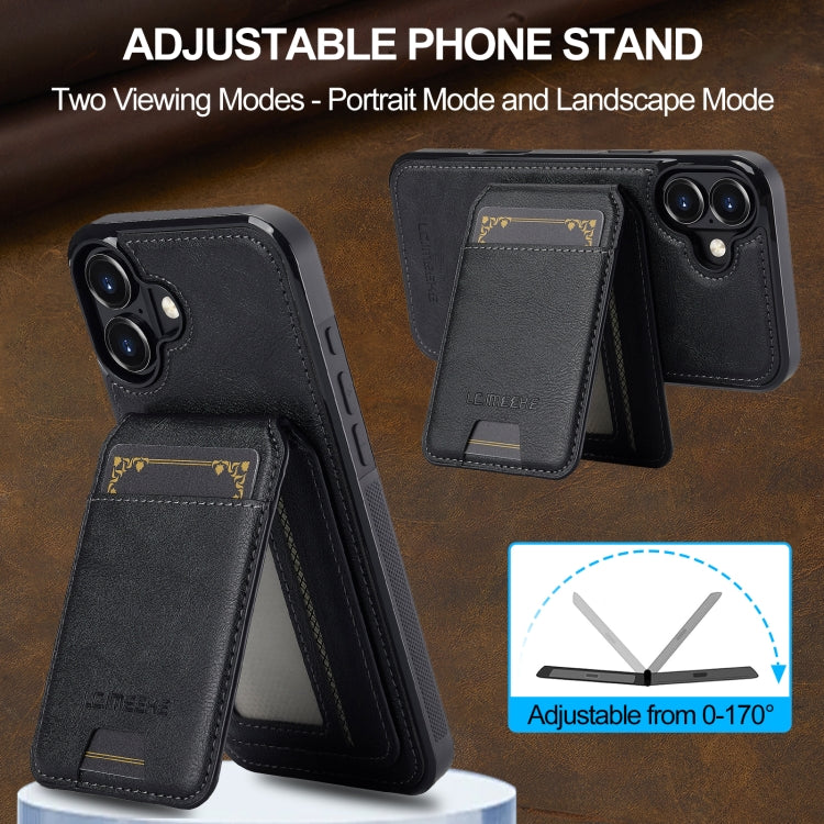 LC.IMEEKE L3 Series Detachable RFID Card Bag Magsafe Phone Case, For iPhone 16, For iPhone 15 Pro Max, For iPhone 15 Pro, For iPhone 15 Plus / 14 Plus