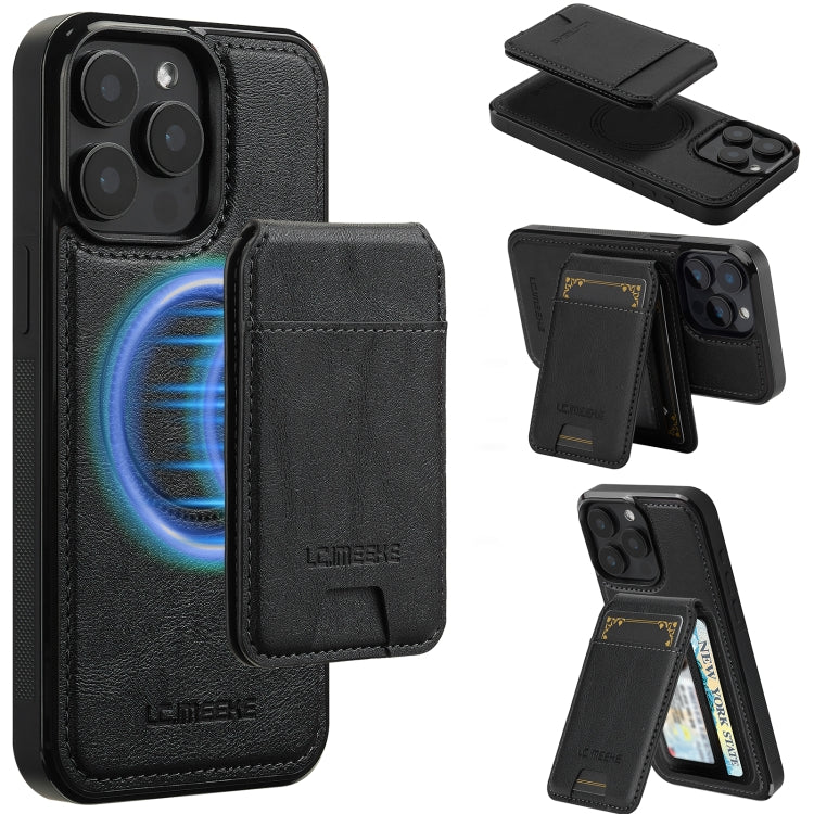 LC.IMEEKE L3 Series Detachable RFID Card Bag Magsafe Phone Case, For iPhone 15, For iPhone 14 / 13, For iPhone 14 Pro Max, For iPhone SE 2022 / 2020