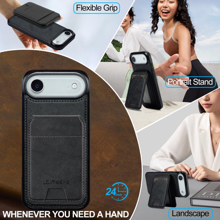 LC.IMEEKE L3 Series Detachable RFID Card Bag Magsafe Phone Case, For iPhone SE 2024, For iPhone 16 Pro Max, For iPhone 16 Pro, For iPhone 16 Plus