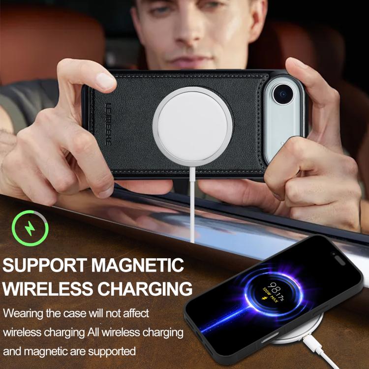 LC.IMEEKE L3 Series Detachable RFID Card Bag Magsafe Phone Case, For iPhone SE 2024, For iPhone 16 Pro Max, For iPhone 16 Pro, For iPhone 16 Plus