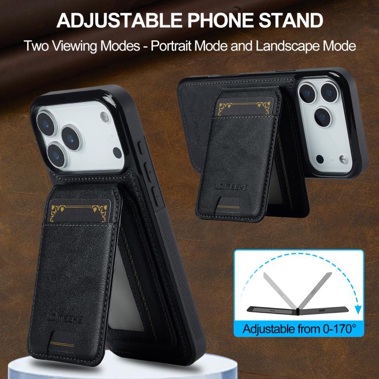 LC.IMEEKE L3 Series Detachable RFID Card Bag Magsafe Phone Case, For iPhone 17 Pro Max, For iPhone 17 Pro, For iPhone 17, For iPhone 17 Air