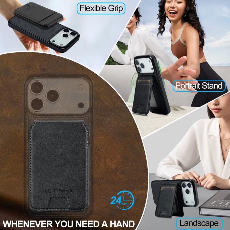 LC.IMEEKE L3 Series Detachable RFID Card Bag Magsafe Phone Case, For iPhone 17 Pro Max, For iPhone 17 Pro, For iPhone 17, For iPhone 17 Air