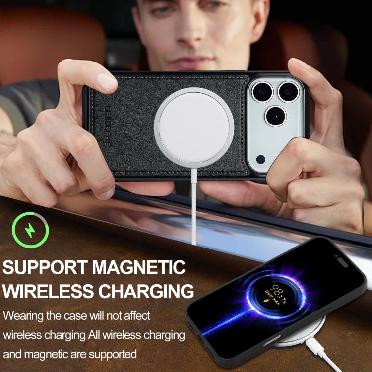 LC.IMEEKE L3 Series Detachable RFID Card Bag Magsafe Phone Case, For iPhone 17 Pro Max, For iPhone 17 Pro, For iPhone 17, For iPhone 17 Air
